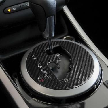 Imagem de BETTERHUMZ Acabamento da tampa do painel de câmbio de marchas compatível com Mazda CX-7 2010 2011 2012 2013 2014 2015 2016 Fibra de Carbono Adesivo Decalque para Console Central Acessórios de Interior