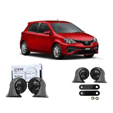 Imagem de BUZINA AUTOMOTIVA CARACOL (PAR) GRAVE/AGUDO PARA ETIOS 2012 >2020 - TIGER AUT0