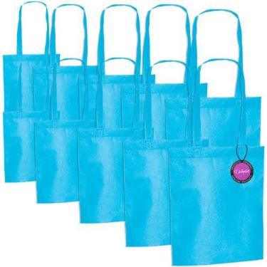 Imagem de Kit 10x Sacola Ecobag em TNT Premium Termo Selado 27x35cm Bear TopGet,
