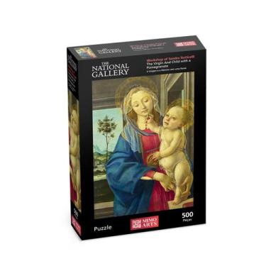 Imagem de Qc 500 pcs- a virgem e o menino jesus - botticelli - Mimo Toys