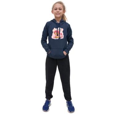 Imagem de Conjunto Infantil Moletom Flanelado Estampa Ursinho Menina-Feminino