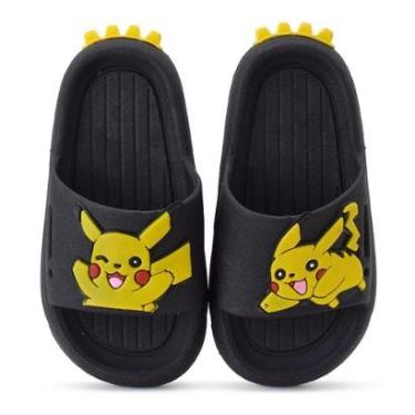Imagem de Chinelo Infantil Pokemon Sandália Slide Nuvem Pikachu Menino-Masculino