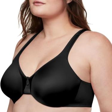 Imagem de Warner's Sutiã feminino plus size exclusivo acolchoado suporte e conforto com aro sem forro cobertura total 35002a, Preto, 42DDD