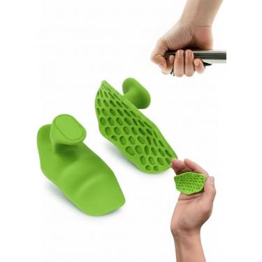 Imagem de Luva de Academia Grip Antiderrapante com Protetor Palmar – Unissex, Musculação - Ideal para Treino, Academia e Exercícios (Verde)