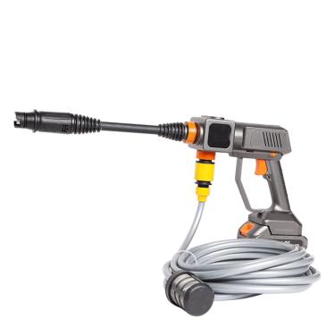 Imagem de Máquina de lavar carro sem fio, alimentada por bateria de lítio, pode ser carregada no carro, pistola de água portátil para lavagem de carro de alta pressão portátil, adequada para limpeza de carros e