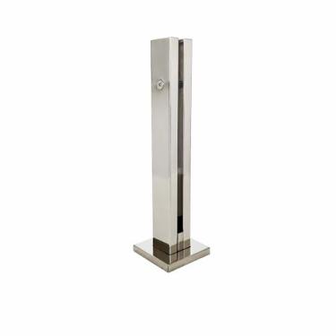 Imagem de Coluna Torre Pinça Em Aço Inox Polido 30 cm Para Vidro - DECORPLACE