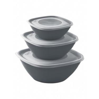 Imagem de Conjunto 3 Bowls com tampa - Giplás 
