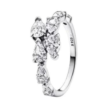 Imagem de Anel De Coração Vintage Em Moissanite Para Mulheres, Prata Esterlina 9