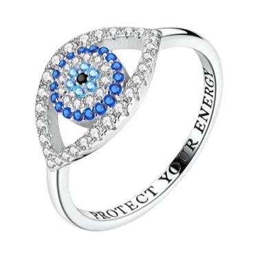 Imagem de Anel Feminino De Prata Esterlina 925 Com Caveira, Laço, Coroa, Coração