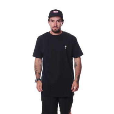 Imagem de Camiseta Bali Hai Palmeira Embroidery, Preto, g