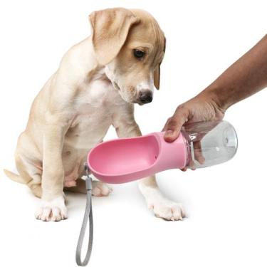 Imagem de Garrafa Agua Bebedouro Cachorro Pet Caes Animais Estimaçao Passeio Via