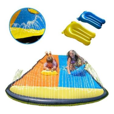 Imagem de Boia Inflável Escorregador Gigante Duplo Toboagua 4,88M - Importway