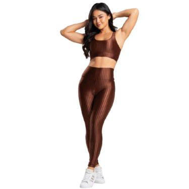 Imagem de Conjunto Fitness Top e Calça New Zig 3D Serra e Mar Kit Roupa Para Academia Treino Moda Fitness-Feminino