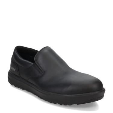 Imagem de Timberland PRO Tênis de trabalho masculino Berkley Slip-On Comp Toe, Preto, 36