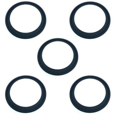 Imagem de Kit C/5 Porta Grelha Ralo Redondo 15x15 Suporte Inox Preto - Montelar 