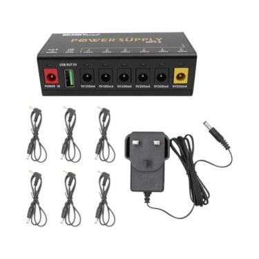 Imagem de Fonte De Alimentação Para Pedais De Guitarra USB 6 DC 5V Mosky MPT-6 9