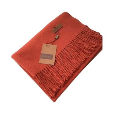 Imagem de Cachecol Feminino Grosso E Quente De Caxemira 2024, Xale Pashmina De C