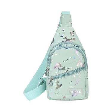 Imagem de Bolsa Transversal Pequena Feminina Para Viagem E Esporte - NONE, Verde
