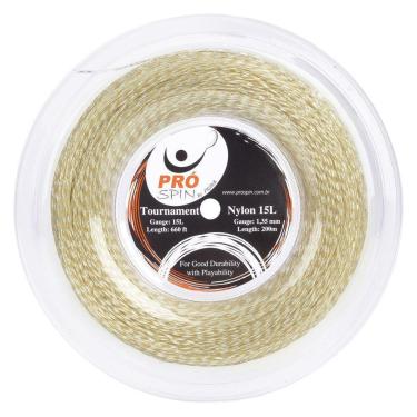 Imagem de Corda Pró Spin Tournament Nylon By Sigma Espiral Champagne - Rolo com 200 metros-Unissex