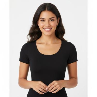 Imagem de Camiseta Feminina Segunda Pele Anágua Manga Curta-Feminino