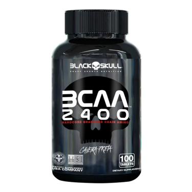 Imagem de Bcaa 2400 Black Skull 100 Tabletes Aminoácidos