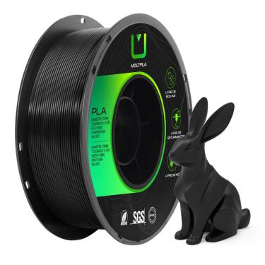 Imagem de Filamento PLA Preto 1kg 1.75mm Multfila para Impress0ra 3D