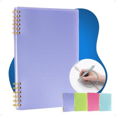 Imagem de Caderno Pauta A5 Pequeno 80 Folhas Argola Parcial Anotações - Hxt, Rox
