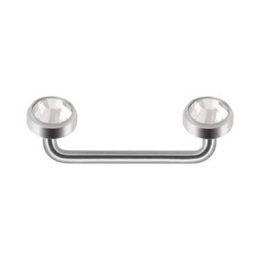 Imagem de Piercing Dermal De Titânio 14G Com Dupla Esfera E Cone Rosqueado Inter