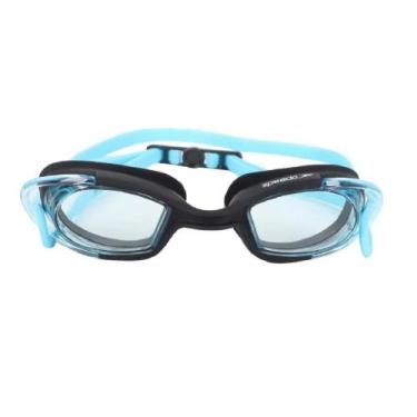 Imagem de Oculos Natacao Speedo Mariner - unissex - preto e azul claro, Pto, Azl