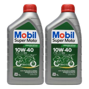 Imagem de Óleo 10W40 Mobil Semi Sintético Motor 4 Tempos 2 unidade