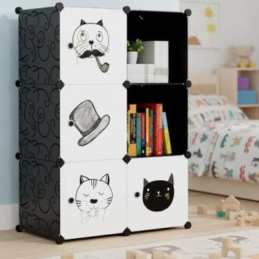 Imagem de Armário Infantil Modular Porta Nicho Guarda Roupas Brinquedo - Yeet