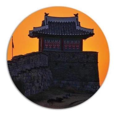 Imagem de Placa Decorativa Mdf Circular Personalizado 40x40cm - ARTSIM