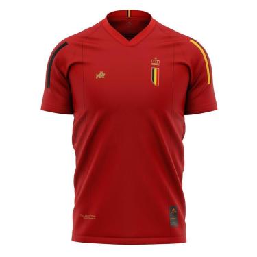 Imagem de Camisa Bélgica Eurodry Vermelha Original Rinno Class-Masculino