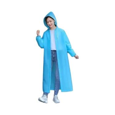 Imagem de Poncho De Chuva Transparente À Prova De Vento Em EVA Para Mulheres, Id