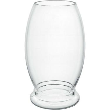 Imagem de VASO DECORATIVO ENFEITE CASA HOME&CO VIDRO 35x22x22cm TRANSPARENTE