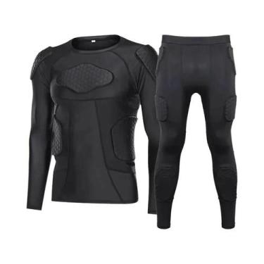 Imagem de Camisa E Calça De Compressão Protetora Para Motociclistas - Conjunto D