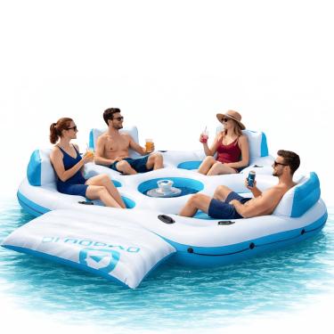 Imagem de Boia Inflável Importway Ilha Flutuante para 4 Pessoas