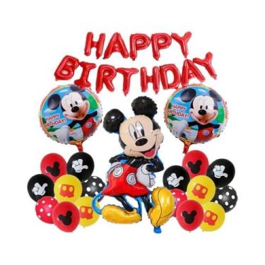 Imagem de Conjunto De Balões Disney Mickey Mouse Com 14 Peças Para Decoração De 