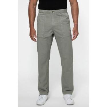 Imagem de Calça Sarja Regular Straight Bolso Verde-Masculino