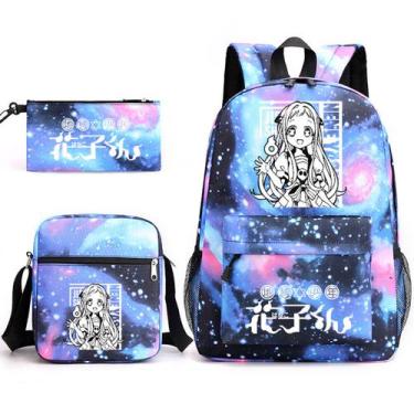 Imagem de Conjunto de mochilas escolares Toiletbounds Hanakokuns, 3 unidades par