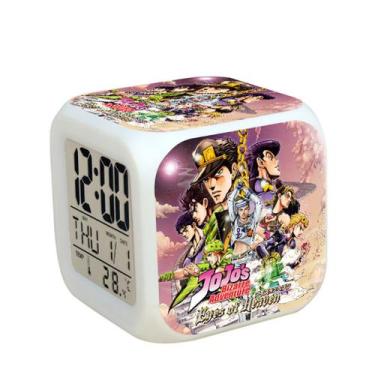 Imagem de Despertador JoJos Bizarre Adventures 7 cores com mudança de LED - yiwe