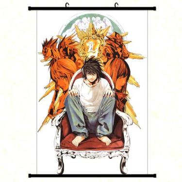 Imagem de Pintura de parede em tela Death Note Yagami Light Anime - yiweisai