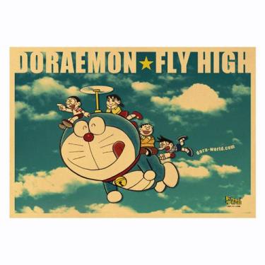 Imagem de Pôster Doraemons Anime Art Wall Art Picture 50,5 x 35 cm Papel - yiwei