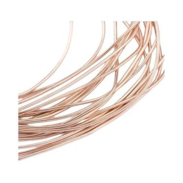 Imagem de Fio De Cobre Prateado E Dourado 10 Gauge, Metal Flexível Para Artesana