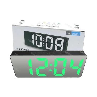 Imagem de Relógio Despertador Digital LED Silencioso Com Grande Display E Design