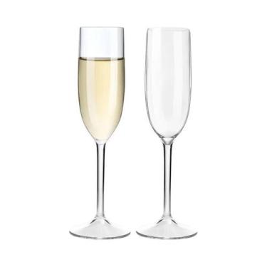 Imagem de Conjunto De 2 Ou 4 Taças De Champanhe De Plástico Tritan Inquebráveis 