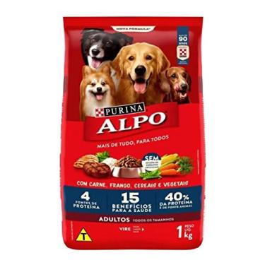 Imagem de Purina Alpo Nestlé Purina Alpo Ração Seca Para Cães Receitas Caseiras Carne Grelhada Com Vegetais 1Kg