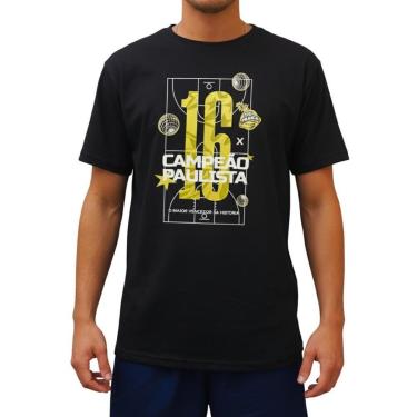 Imagem de Camiseta Sesi Franca Basquete 16X Campeão Paulista Preto - Masculino G-Masculino