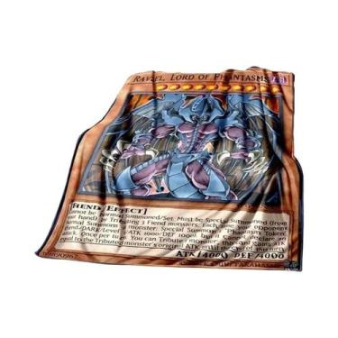 Imagem de Cobertor De Pelúcia Macio Yu Gi Oh Anime Dragão Branco De Olhos Azuis 