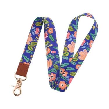 Imagem de Cordão De Pescoço Floral Para Chaveiro, Celular, USB E Crachá - Presen